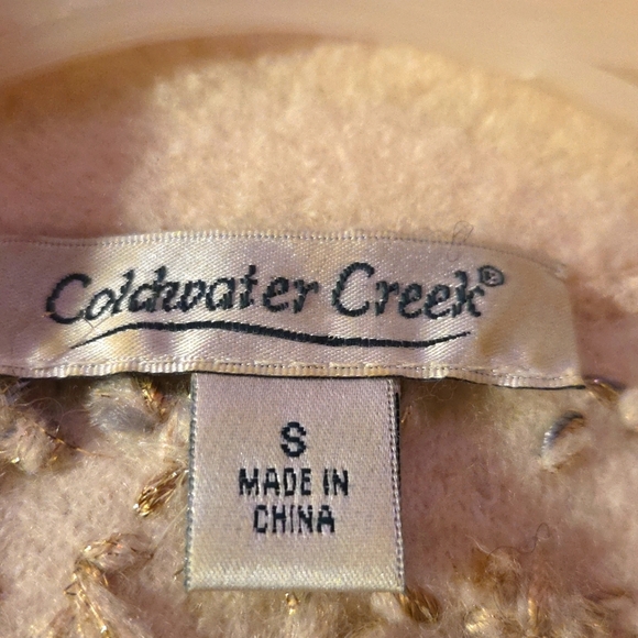 Coldwater Creek Elegant Cream Embroidered Women's Jacket - Picture 6 of 6